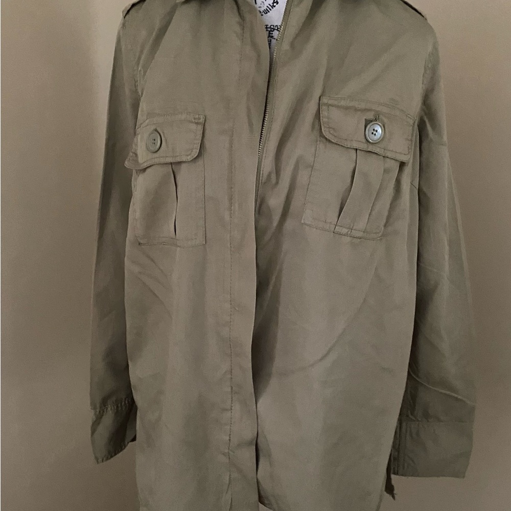Max Studio Utility Jacket in Khaki